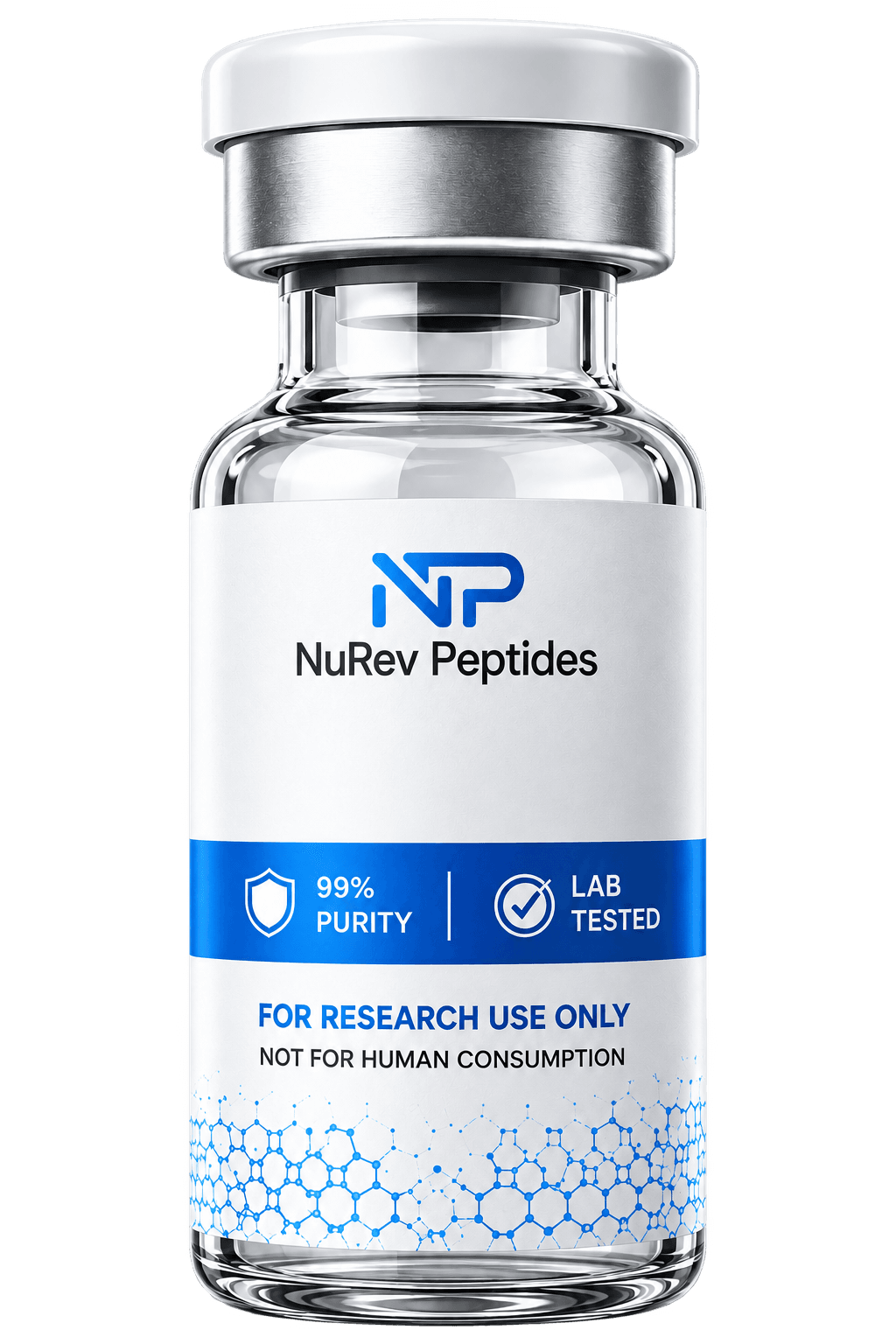 CJC-1295 NO DAC (5mg) + Ipamorelin (5mg) 10mg research vial