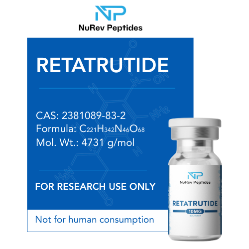 Retatrutide 10MG research peptide vial