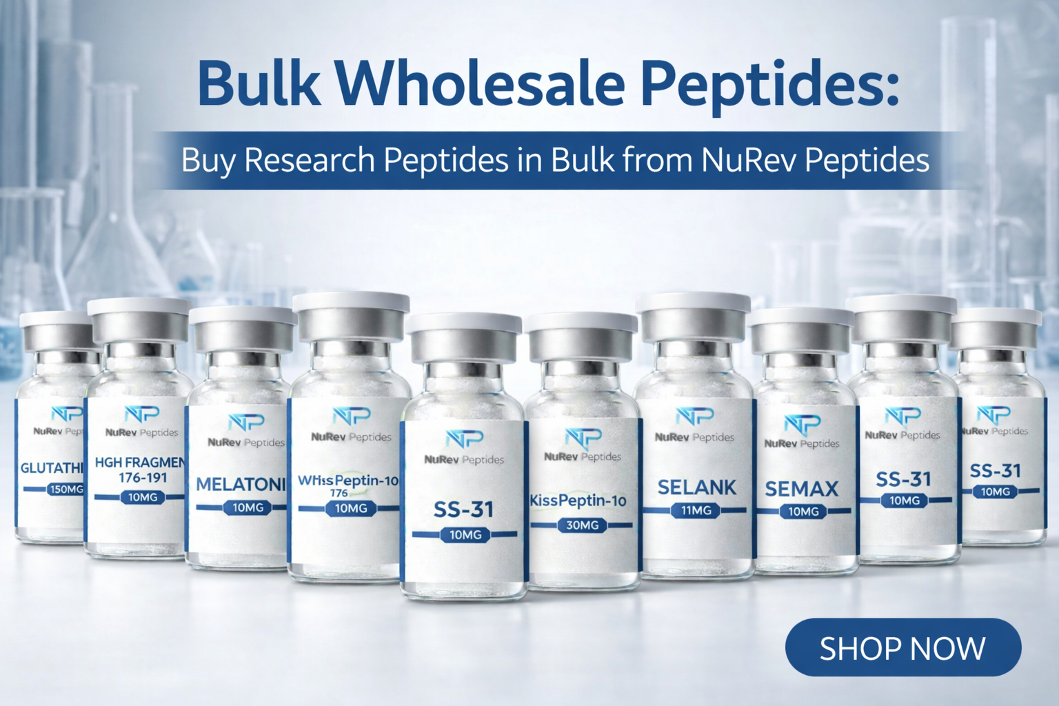 Bulk Wholesale Peptides: Buy Research Peptides in Bulk from NuRev Peptides illustration